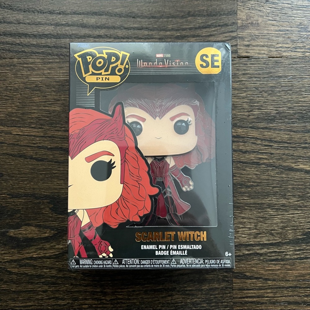 NIB Funko Pop! Scarlett Witch Enamel Pin (Wanda Vision)